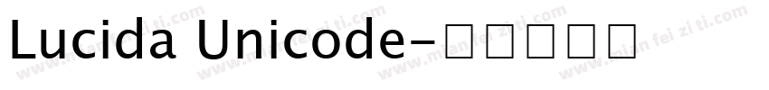 Lucida Unicode字体转换